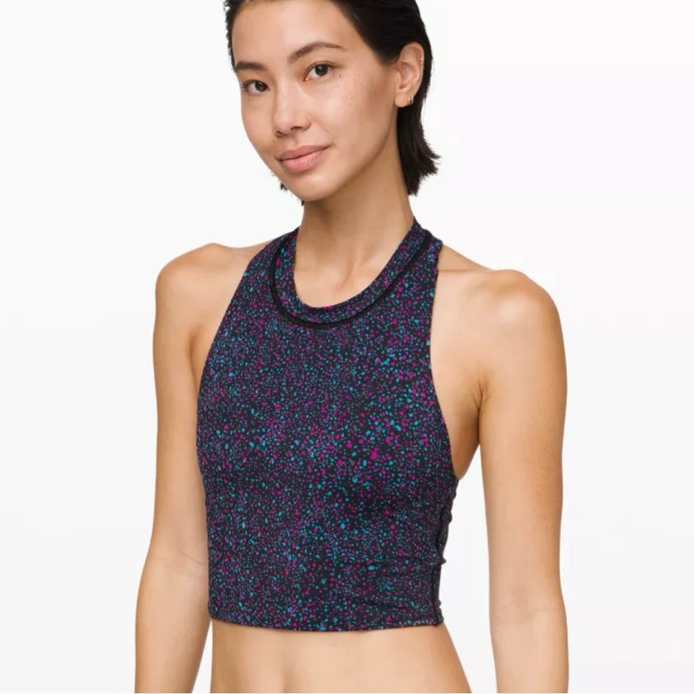 Lululemon Sunshine Ahead Swim Tank Terrazzo Black‎ Multi Size 2/4?